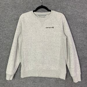 Carhartt Gray Sweatshirt Spellout Relaxed Fit Size Women's Small